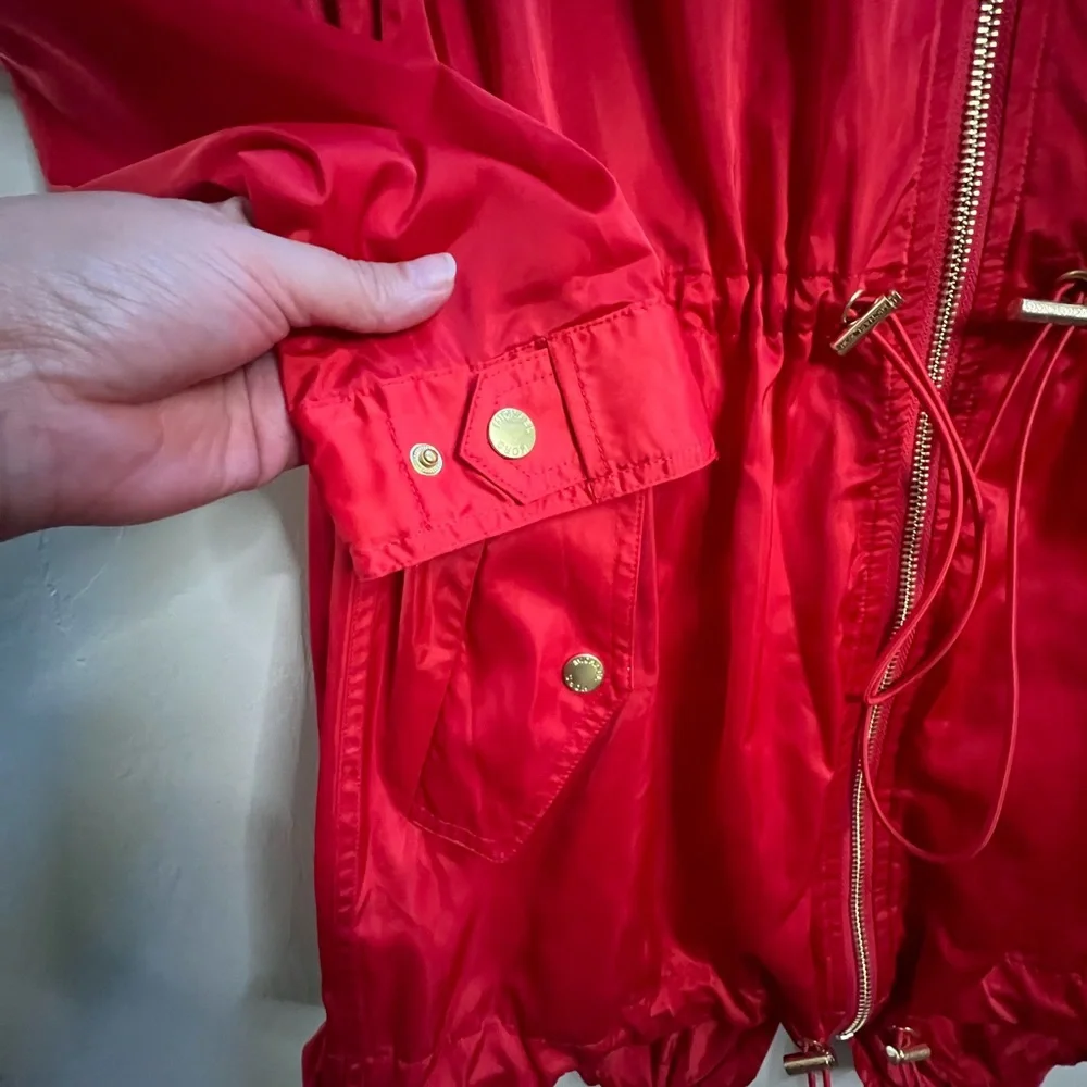 Michael Kors Red lightweight Anorak Jacket small‎